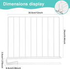 Shelf Dividers for Closet Organization, 8 Pack Metal Closet Shelf Dividers, Closet Shelf Organizer for Wood Closet Separator