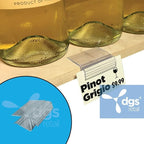 DGS Retail Sign Holder, Wood Shelf Edge Sign Holder, Hinged, Gripper 1-1/2 Inch Wide, 100 Pack