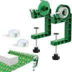 Tabletop Gift Wrapping Tool with Tape Dispenser–2 Pack Adjustable Wrapping Paper Table Clamps with 2 Tapes–Perfect for Christmas, Holidays, and Crafting