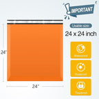 Famagic Poly Mailers 24x24 Inches 50 Pcs Orange Packaging Shipping Bags Mailing Envelopes Self-Seal Waterproof and Tear-Proof Mailers Bags for Small Business Clothing Boutique
