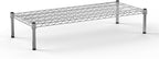 18" Deep x 42" Wide x 8" Height 1-Tier Wire Shelving Kit | NSF Commercial Storage Rack Unit