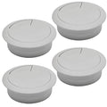 Desk Grommet 2" (50 mm), Desk Cord Hole Cover, Cable Grommet ABS Plastic, Desk Hole Grommet for Office and Home Table Cable, Detachable Adjustable Cable Cord Organizer (Light Grey 4 Pcs)
