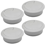 Desk Grommet 2" (50 mm), Desk Cord Hole Cover, Cable Grommet ABS Plastic, Desk Hole Grommet for Office and Home Table Cable, Detachable Adjustable Cable Cord Organizer (Light Grey 4 Pcs)