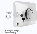 Tablet Wall Mount Compatible with 10.2 inch iPad 7th 8th 9th Gen Lockable Tiltable Anti Theft Security Adjustable