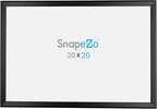 SnapeZo Poster Frame 20x30, Black, 1.25 Inch Aluminum Profile, Front-Loading Snap Frame, Wall Mounting, Professional Series
