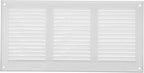 Repa Market 2-Pack 12x6 Inch Air Vent Cover/White Galvanized Steel Louvered Grill Cover with Mesh Screen/Wall or Ceiling Vent/Durable Flush Mount HVAC Register for Indoor and Outdoor Ventilation