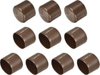 uxcell 10pcs Rubber End Caps 53mm(2 1/16") ID Vinyl Round End Cap Cover Screw Thread Protectors Brown