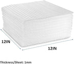 Foam Wrap Cushion Sheets,Yision 12 Inch Safely Wrap to Protect Dishes, Glasses, Plates and Fragile Items for Moving Boxes(White,50-Pack)