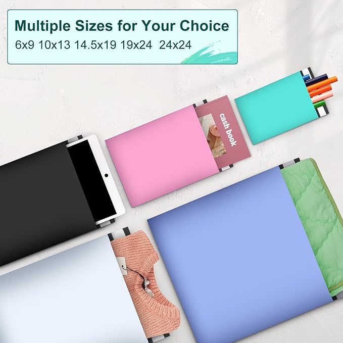 120PC Poly Mailers 6x9 Inch Teal Shipping Envelopes Bags Shipping Bags with Self Adhesive Waterproof and Tear-Proof Postal Poly Mailers