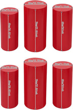 Cake Pedestal Stands for Party 6PCS Dessert Table Display Plinth Pillars Red Round Cylinder Pedestal Stands for Wedding Sculpture Display Column Decoration Cube (6PCS-Cylinder-Red)