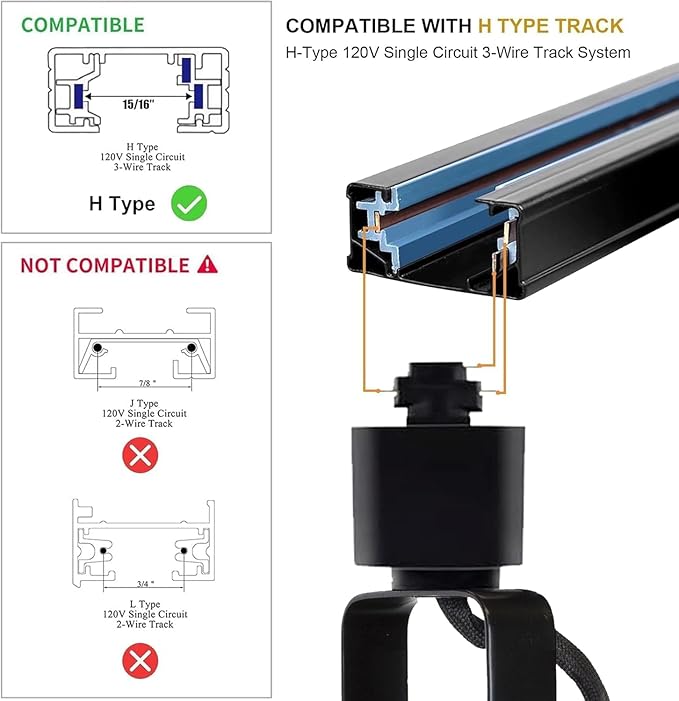 Black 4PCS LED Track Lighting with Advanced Replaceable GU10 Bulbs, Switchable 3CCT and Dimmable Brightness(20%-100%), Versatile Ceiling Spotlight Fixtures for Any Space(No Track Rail)