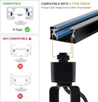 LED Track Lighting Kit, 3CCT 10W Track Lights Heads 3000K/4000K/6000K Adjustable with 13.1FT H-Type Track Light Rails 12PCS Ceiling Spotlight Fixture Replaceable GU10 Bulb