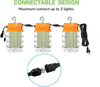 300W LED Temporary Work Light 42,000LM Construction Light Job Site Lighting,5000K,Linkable with ON/Off Button & Hook Portable Work Hanging