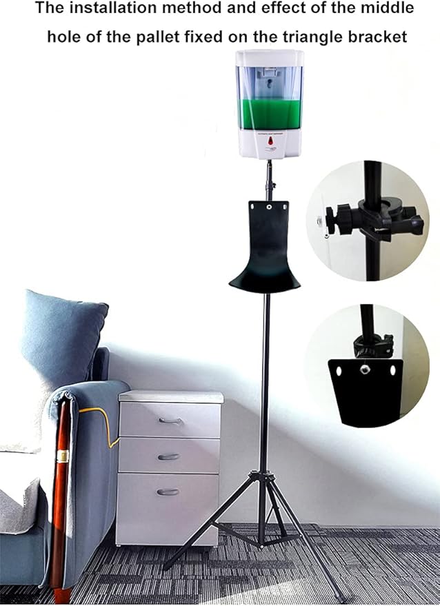 Drip Tray for Wall Mounted Soap Dispenser, Prevent Dripping and Spraying, Dispenser Stand, Black