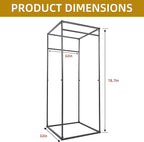 JVVMNJLK Clothing Store Fitting Room Divider, Portable Changing Room, Privacy Protection Movable Dressing Room Divider with Shading Curtain, Temporary Wall Portable Changing Room Partition
