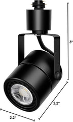 Track Lighting Heads 10W 4000K Cool White Dimmable Bright LED Track Lights Fixtures for Accent Retail Kitchen Artwork,120V Linear Track Light H Type-CRI90+ 24° 1000lm - 20 Pack (Black)