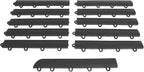 Big Floors Female Transition Edge Kit, Durable Interlocking Modular Garage Floor Edging, Compatible with RaceDeck, GarageTrac and GarageDeck Products, (11 Piece), Graphite