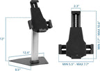 Mount-It! iPad Stand, Secure Universal Tablet Kiosk POS Locking Tablet Countertop Stand for Desk, Fits iPad, Air, Samsung Galaxy Tab, Surface Go & 7.9"- 10.9" Tablets