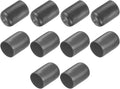 uxcell 10pcs Rubber End Caps 17mm ID Vinyl Round End Cap Cover Screw Thread Protector Dark Grey