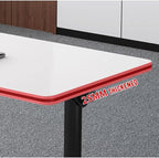 Conference Table Foldable Meeting Tables, Mobile Training Table with Wheels, Flip Top Rolling Seminar Meeting Table for Office,Meeting Room,classr (White, 63×23.6×29.5in)