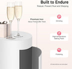 Cylinder Stands for Party, 5Pcs Round Pedestal Stand, Foldable White Round Large Columns Tables, Plinth Pillars for Parties Baby Shower Birthday Wedding Display Decoration Ceremony Art Decor