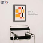 VCK 13x19 Picture Frame Set of 5, Gray Solid Wood Poster Picture Frame, Exclusive Wood Grain, Wall Mounting Hanging