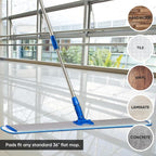 36" Microfiber Wet Mop Pad (3) - Microfiber Wholesale