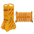 Yeeoy 13 Foot Safety Barrier, Expandable Mobile Barricade System, Commercial Foldable Barriers, Portable Traffic Barricade Fence for Construction, Traffic Control, Driveway Gate