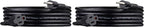 Amazon Basics Extension Cord, 13 Amps, 125V, 10 Foot, Black - Pack of 2