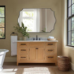 ANDY STAR 30x48 Inch Matte Black Mirror, Unique Rectangular Bathroom Mirror, Black Mirror in Premium Stainless Steel Metal Thin Frame Deep 1’’, Large Decorative Mirror for Bathroom, Entryway, Mantel