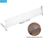 PATIKIL 12 Pack Shelf Dividers for Closet Organization, 15.7x1.57x3.1 Acrylic Closets Separator Kitchen Cabinet Shelves Under Bed Blocker for Bedroom Kitchen Office, Clear