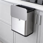 Stainless Steel Sanitary Napkin Receptacle Wall Mounted with 100pcs Trash Bags,Tampon Disposal Bin for Bathroom,Toilet Freestanding or Wall Mounted Trash Can 8x5.1x8.4