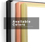 Frametory, 13x19 Metal Picture Frame with Mat for 11x17 Picture & Real Glass, Aluminum Photo Frame Collection (Black, 1 Pack)
