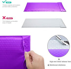 GSSUSA Purple Bubble Mailers 6X10 Inches 500 Pack, Padded Poly Bubble Mailer, Small Padded Envelopes Strong Adhesion Bubble Envelopes,Self-Seal Mailing Envelopes for Small Business,Package Supplies