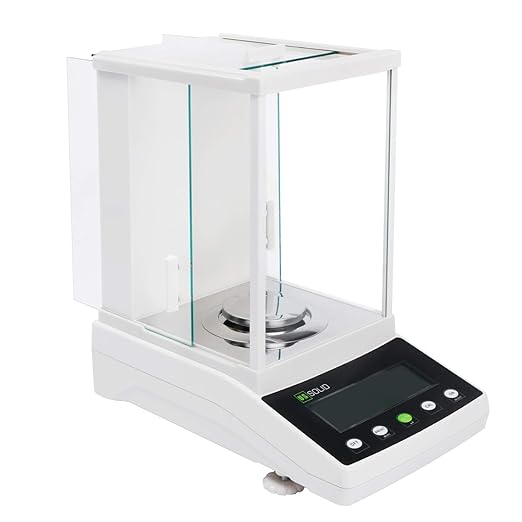 U.S. Solid 1mg Precision Balance, 600g x 0.001g Analytical Lab Scale with RS232 Interface, Parts Counting, Percentage Weighing, Precise Measurement, g/mg/ct/oz for Scientific Use, Jewelry