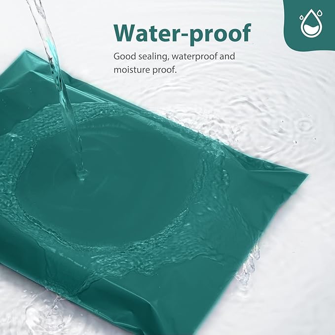 Fuxury Large Poly Mailers 19x24 Inch 100 Pcs, Waterproof Shipping Bags for Clothing, Strong Adhesive Shipping Envelopes for Small Business, Self Seal Mailers Poly Bags Mailing Bags Forest Green