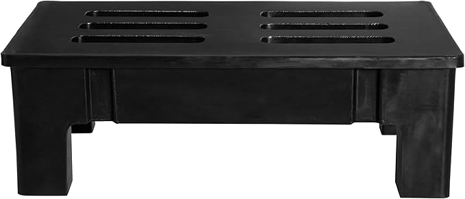 Commercial NSF Heavy-Duty Plastic Dunnage Rack, 2000 lb. Capacity, 36"x22"x12" (28W-500)