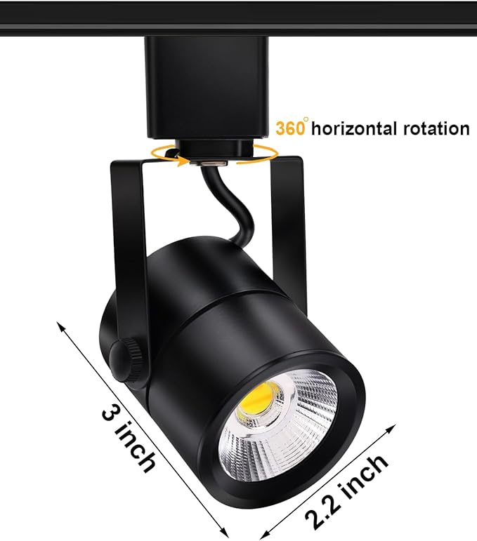 Dimmable LED Track Light Heads with Adjustable Color (2700K-6500K), 10W 1000LM 24° Beam, Flicker Free CRI90+, H Type Spotlight Fixtures for Art Accent Task - Black (16 Pack)