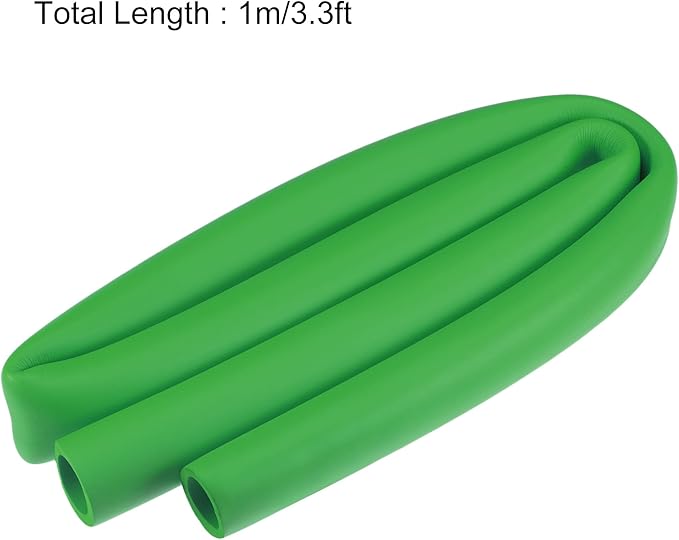 uxcell Foam Tubing for Handle Grip Support, 28mm ID 38mm OD 1m Length Green