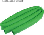 uxcell Foam Tubing for Handle Grip Support, 28mm ID 38mm OD 1m Length Green