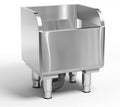 Commercial Floor Mop Sink，Stainless Steel Mop Service Basin，Mop Cleaning Sink，Vertical industrial sewage tank for balconies, laundry rooms, industries, etc（17.7”×16.1”×21.6”)