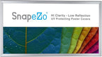 SnapeZo Photo Frame 12x24, Silver, 1.25 Inch Aluminum Profile, Front-Loading Snap Frame, Wall Mounting, Professional Series