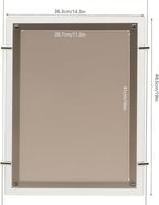 3PCS A3 Portrait Real Estate Window Advertising Display Hanging Light Box Frame Acrylic Frame Sign Holder