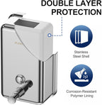 AIKE 37oz Surface Mount Stainless Steel Soap Dispenser for Commercial,Polished Stianless Steel Finish Model AK1003