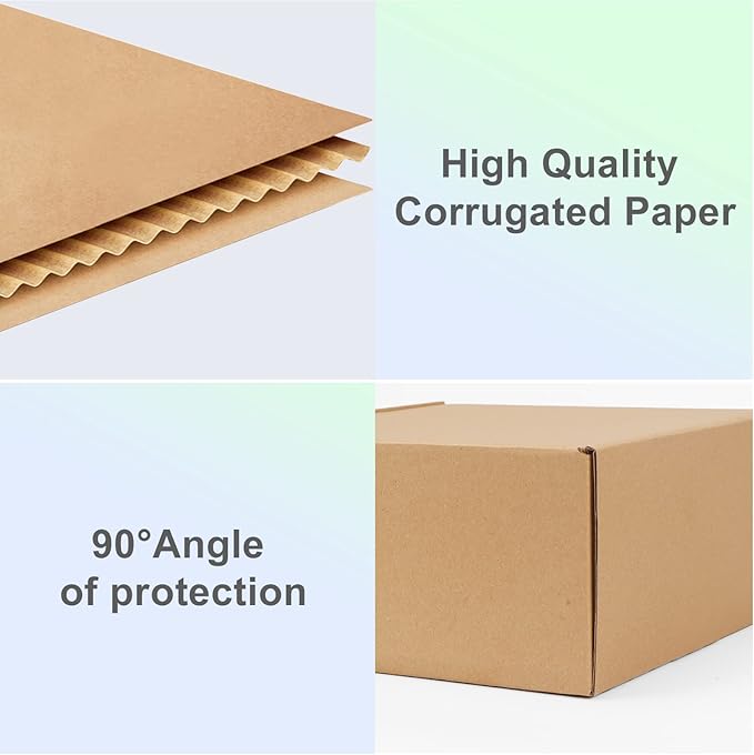 MEBRUDY 8x8x4 Inches Shipping Boxes Pack of 25, Small Corrugated Cardboard Box for Mailing Packing Literature Mailer
