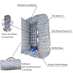 ICOPUCA Shopping Cart Cover for Baby, 2 in 1 cart Cover for Babies N high Chair Cover, Padded Grocery cart seat Cover for Baby Girl boy, with 1” Thick/Removable/Reversible Cushion, Grey;