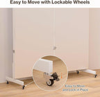 Full Length Stand Up Mirror on Wheels,79''×67'',Large Tri-Fold Floor Mirror with Stand,Movable 3-Way Full Length Standing Mirror for Gym, Dance Studio, Fitness Room, and Home (Silver)