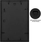 Frametory, 13x19 Metal Picture Frame with Mat for 11x17 Picture & Real Glass, Aluminum Photo Frame Collection (Black, 2 Pack)