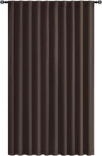 Hiasan Room Divider Curtains Patio Sliding Door Blackout Curtain Privacy Room Thermal Insulated Noise Reduction Panel with Back Tab & Rod Pocket for Bedroom Partition(80 x 84 Inches, Brown)