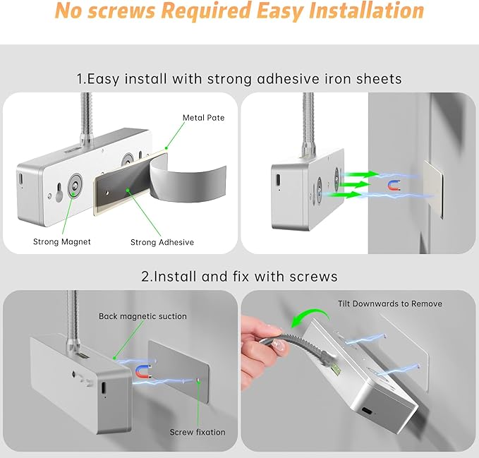 Lightbiz Picture Light, 20inch 6000mAh Rechargeable Picture Lights for Wall Battery Operated Wall Lights, 3 Colors Paintings Light Dimmable Art Light for Artwork, Gallery (Silver)